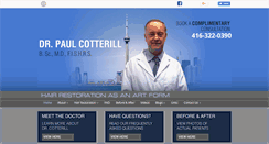 Desktop Screenshot of drcotterill.com