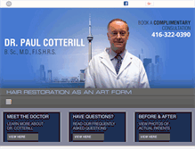 Tablet Screenshot of drcotterill.com
